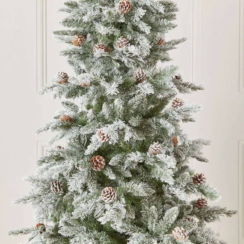 7ft Slim Snowy Grand Fir Artificial Christmas Tree 5 7ft Slim Snowy Grand Fir Artificial Christmas Tree - Image 3