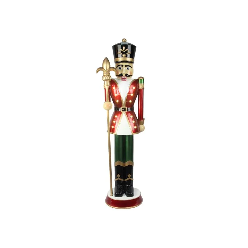 Norbert The 4ft Traditional Christmas Nutcracker With Staff 2 Norbert The 4ft Traditional Christmas Nutcracker With Staff