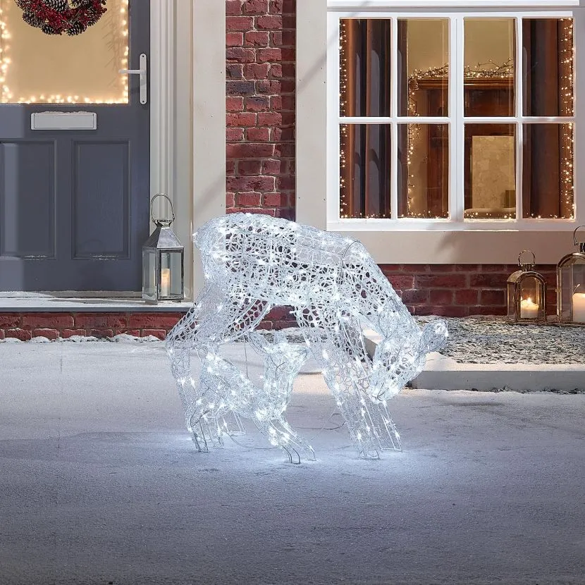 The Roscoe Mother & Baby - 70cm Soft Acrylic Christmas Reindeer 4 The Roscoe Mother & Baby - 70cm Soft Acrylic Christmas Reindeer - Image 2