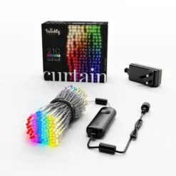 Twinkly 210 White & Colour Changing LED Smart App Controlled Christmas Curtain Lights (1m X 2.1m Lit Length) -Twinkly Shop 1ad578be600b91e7dc156d04b241c0ae762d22ca8371d255fd6627f9472770a4