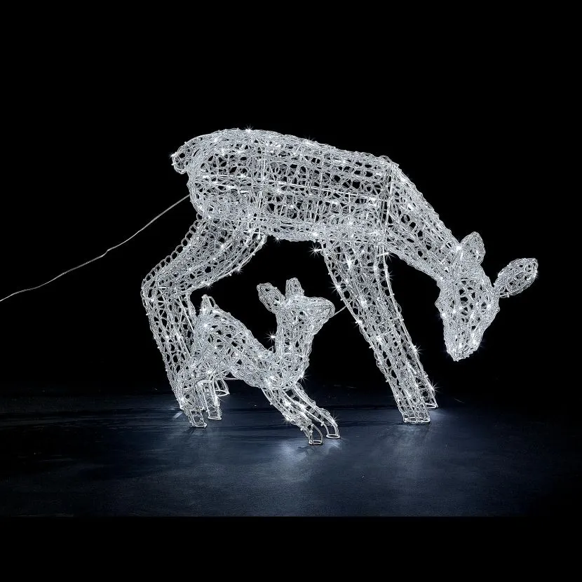 The Roscoe Mother & Baby - 70cm Soft Acrylic Christmas Reindeer 8 The Roscoe Mother & Baby - 70cm Soft Acrylic Christmas Reindeer - Image 6