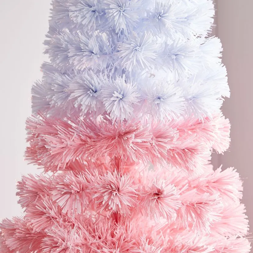 5ft Fibre Optic Eclipse Pink & White Artificial Christmas Tree 6 5ft Fibre Optic Eclipse Pink & White Artificial Christmas Tree - Image 4