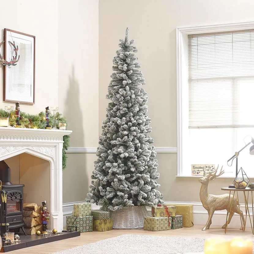 8ft Slim Balsam Fir Artificial Christmas Tree 3 8ft Slim Balsam Fir Artificial Christmas Tree