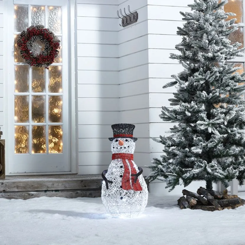 Snowy The 70cm Rattan Christmas Snowman 18 Snowy The 70cm Rattan Christmas Snowman - Image 16
