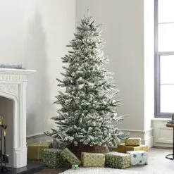 10ft Snowy Lowland Fir Artificial Christmas Tree