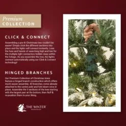 6.5ft Pre-Lit Frosted Scotch Pine Click & Connect Artificial Christmas Tree -Twinkly Shop 5941e81486066f924f8e6d5eeab93a10b1938f804ade29a6dda32342b7b5a55b