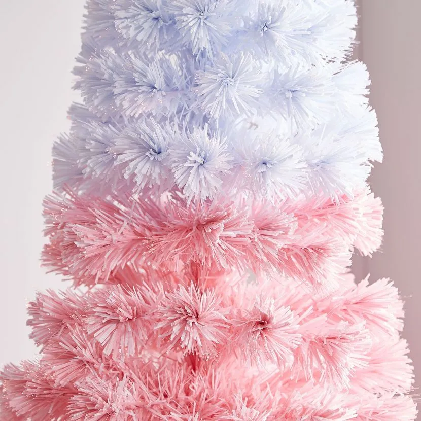 7ft Fibre Optic Eclipse Pink & White Artificial Christmas Tree 8 7ft Fibre Optic Eclipse Pink & White Artificial Christmas Tree - Image 6