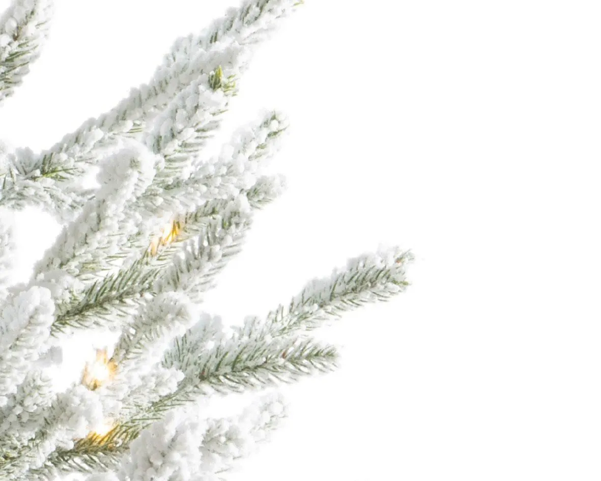 3ft Pre-lit Battery Operated Snowy Oslo Potted Life Like Artificial Christmas Tree 5 3ft Pre-lit Battery Operated Snowy Oslo Potted Life Like Artificial Christmas Tree - Image 3