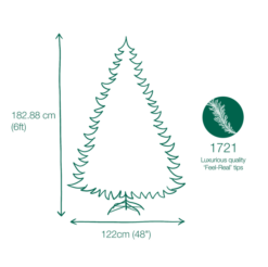 6ft Weeping Spruce Feel Real Artificial Christmas Tree 10 6ft Weeping Spruce Feel Real Artificial Christmas Tree -Twinkly Shop 729083397639 0 0