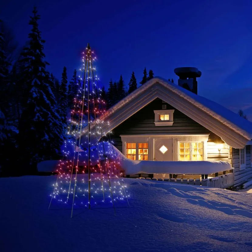 Twinkly 2m 300 Multi Colour & White LED Outdoor Christmas Tree 6 Twinkly 2m 300 Multi Colour & White LED Outdoor Christmas Tree - Image 4