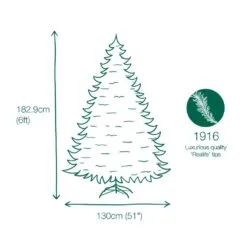 6ft Berkeley Snowy Spruce Life Like Artificial Christmas Tree -Twinkly Shop 804606736727