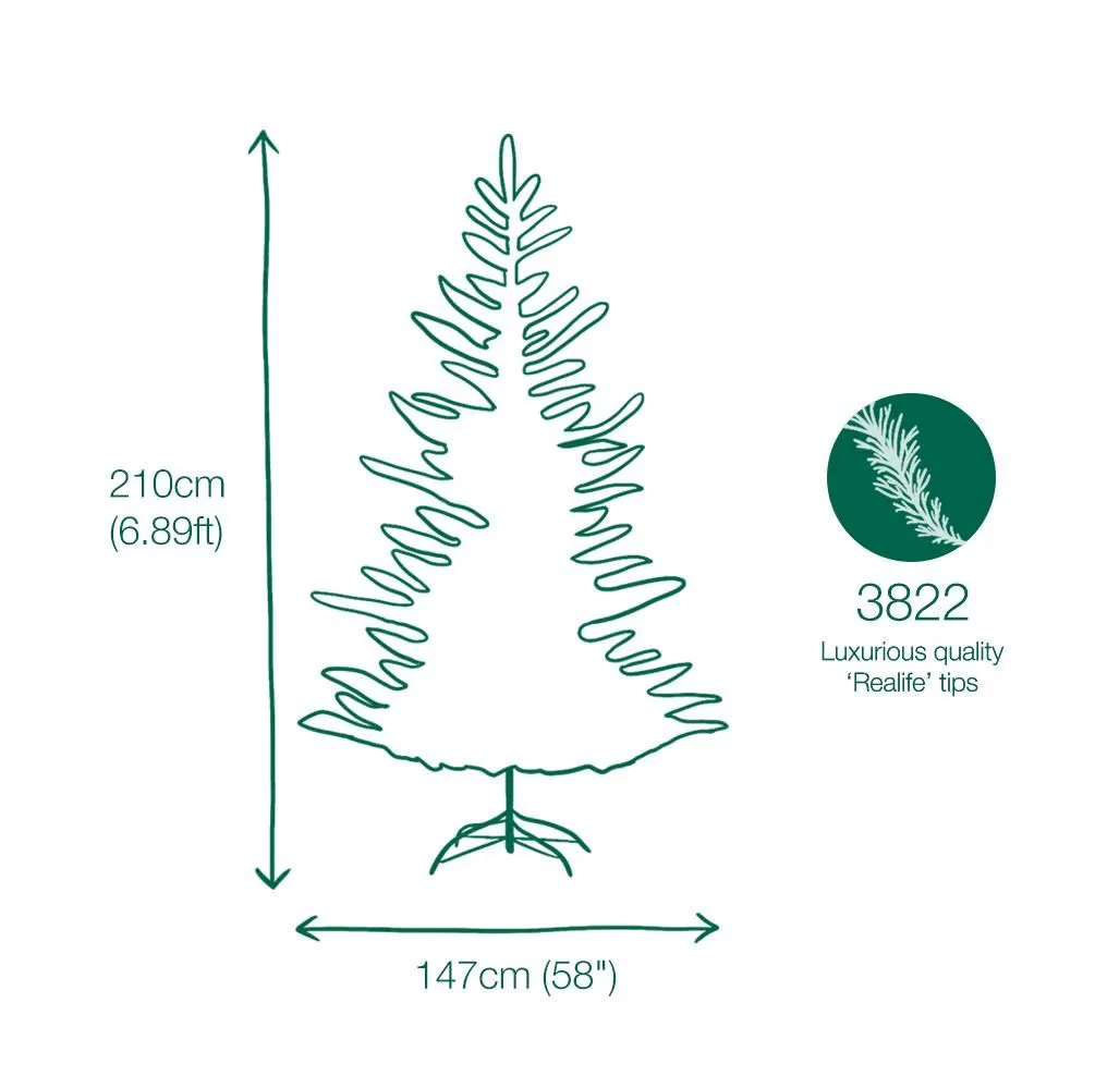 7ft Arcadia Pine Green Life Like Artificial Christmas Tree 4 7ft Arcadia Pine Green Life Like Artificial Christmas Tree - Image 2