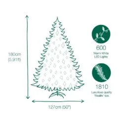 6ft Pre-lit Washington Valley Spruce Life Like Artificial Christmas Tree 11 6ft Pre-lit Washington Valley Spruce Life Like Artificial Christmas Tree -Twinkly Shop 804606893307 0