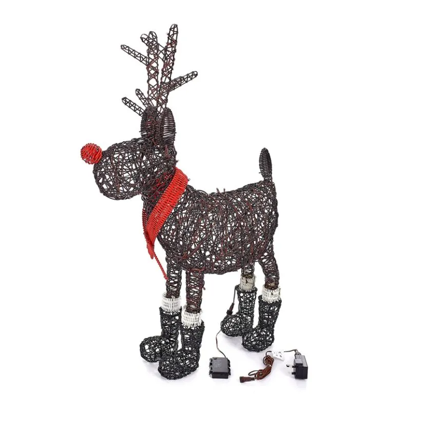 Rudolph The 100cm Brown Rattan Christmas Reindeer 14 Rudolph The 100cm Brown Rattan Christmas Reindeer - Image 12