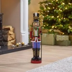 Ansel The 2ft Red Christmas Nutcracker -Twinkly Shop 8b9281bcd6c25d429e36a09c162bb7471cc2a3234aa335ff0efcab9284f91e25