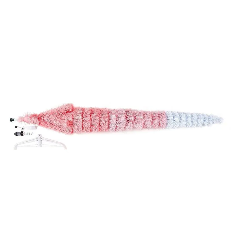 7ft Fibre Optic Eclipse Pink & White Artificial Christmas Tree 12 7ft Fibre Optic Eclipse Pink & White Artificial Christmas Tree - Image 10