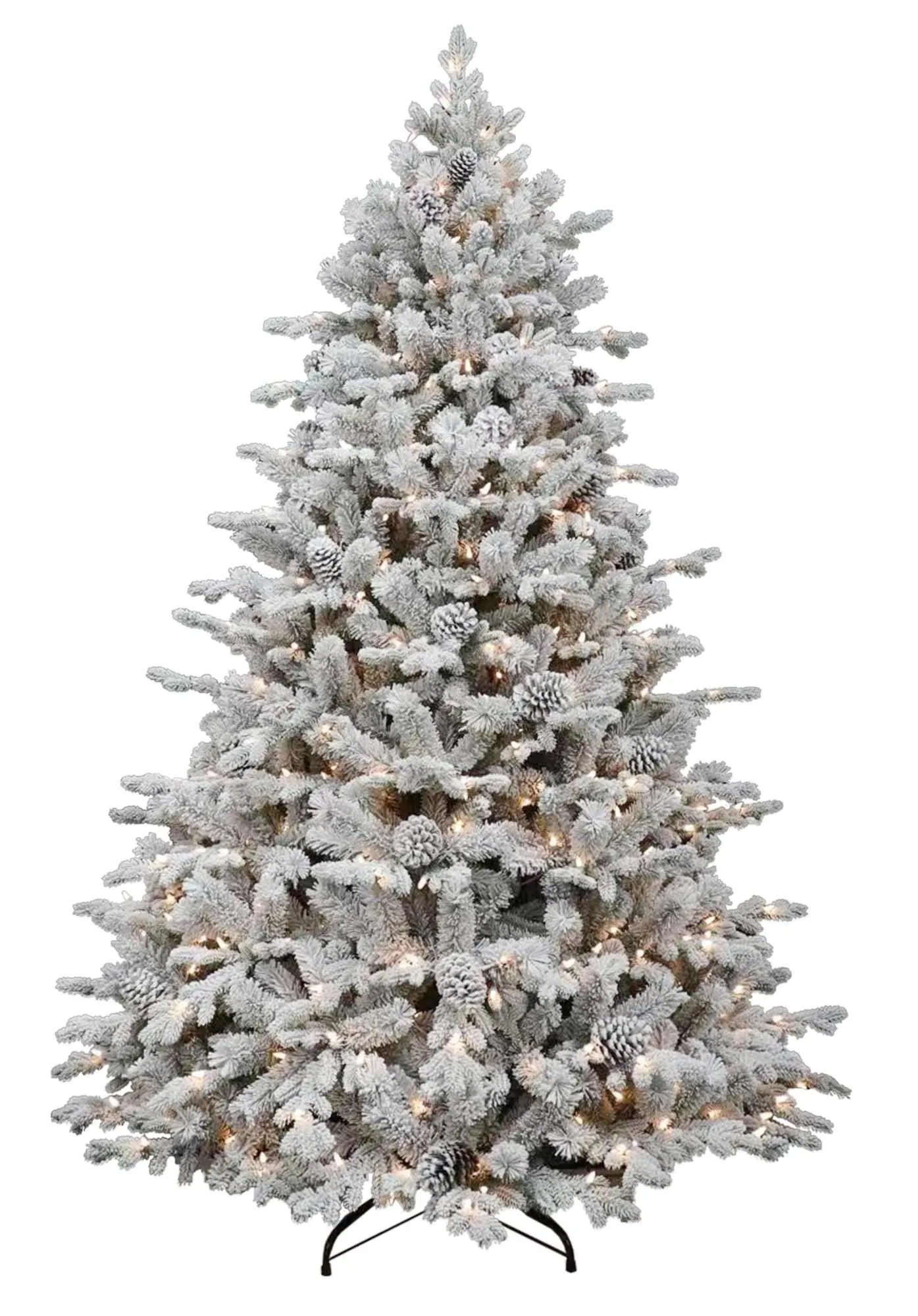 6ft Pre-lit Balmoral Spruce Snowy / Flocked Life Like Artificial Christmas Tree With Warm White LED's 2 6ft Pre-lit Balmoral Spruce Snowy / Flocked Life Like Artificial Christmas Tree With Warm White LED's