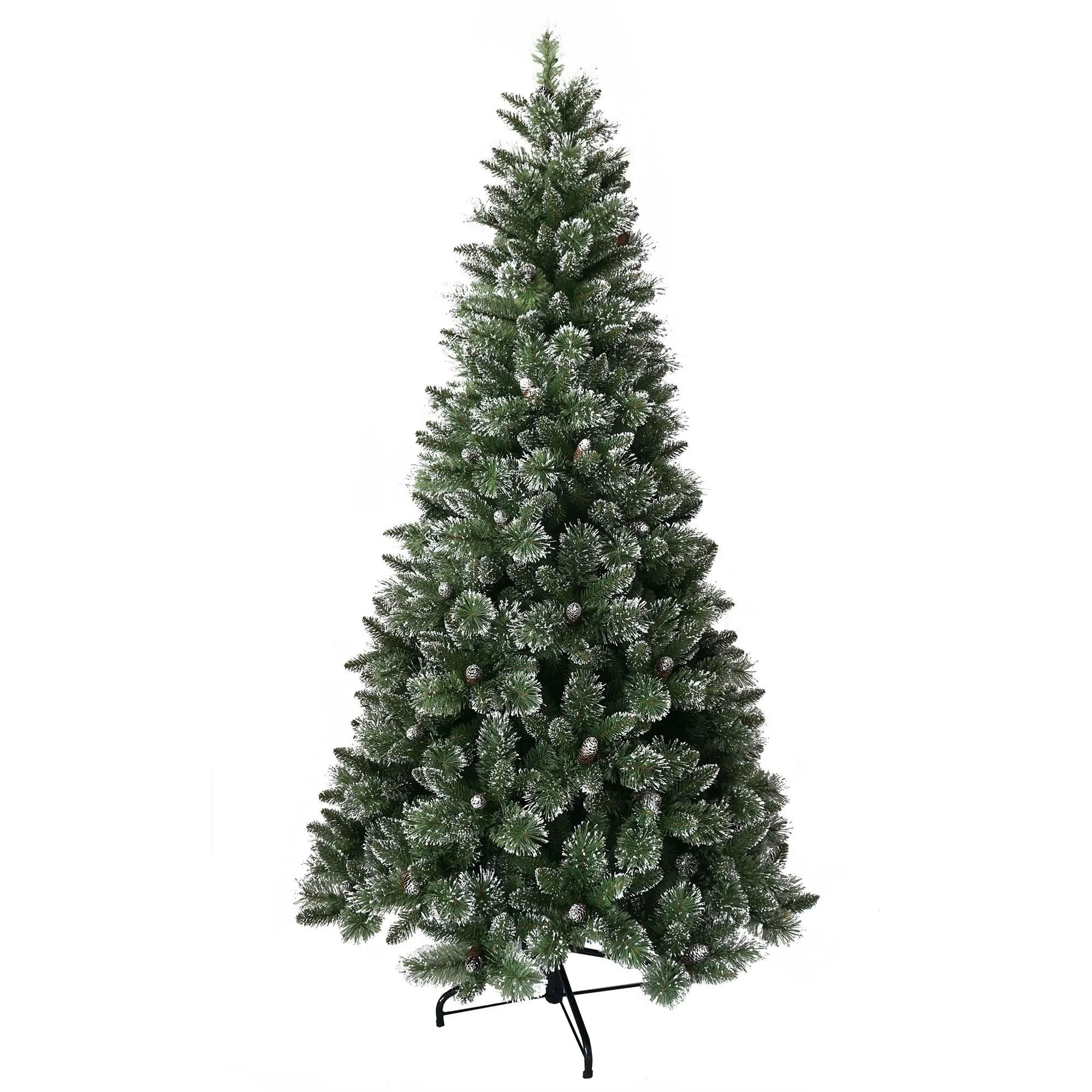6.5ft Crystal Green Bristle Pine Artificial Christmas Tree 3 6.5ft Crystal Green Bristle Pine Artificial Christmas Tree