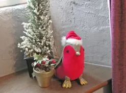 Twinkly Shop 4 Dora Designs Christmas Robin Doorstop
