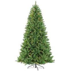 7ft Pre-lit Evergreen Spruce Green Artificial Christmas Tree
