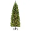 6ft Pre-lit Evergreen Spruce Green Pencil Artificial Christmas Tree 1 6ft Pre-lit Evergreen Spruce Green Pencil Artificial Christmas Tree -Twinkly Shop ESG2P 60LW5K350