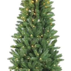 6.5ft Pre-lit Evergreen Spruce Green Slim Artificial Christmas Tree 7 6.5ft Pre-lit Evergreen Spruce Green Slim Artificial Christmas Tree -Twinkly Shop ESG2SL 75F5LW25 crop