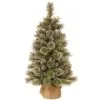 3ft Glittery Bristle Pine Burlap Potted Artificial Christmas Tree 2 3ft Glittery Bristle Pine Burlap Potted Artificial Christmas Tree -Twinkly Shop GB3 811 30 1