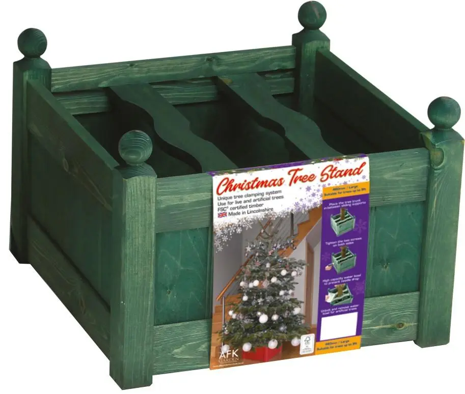 Large Christmas Tree Stand - Green 3 Large Christmas Tree Stand - Green