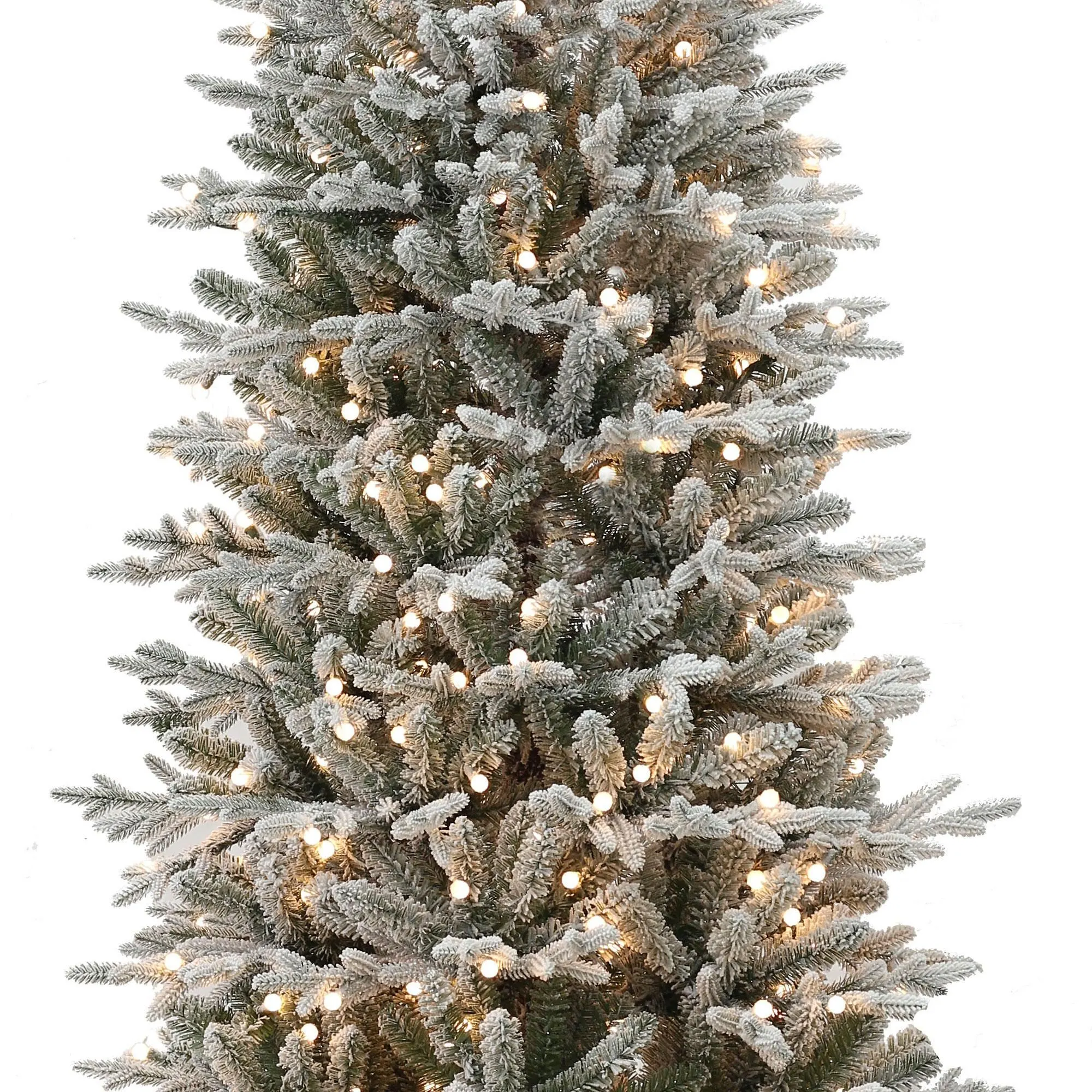 7.5ft Pre-lit Northern Snowy Fir Slim Life Like Artificial Christmas Tree 5 7.5ft Pre-lit Northern Snowy Fir Slim Life Like Artificial Christmas Tree - Image 3