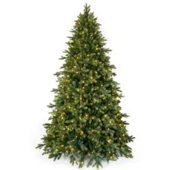 6ft Pre-lit Lawrence Fir Feel Real Artificial Christmas Tree With 550 Warm Lights
