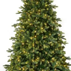 6ft Pre-lit Lawrence Fir Feel Real Artificial Christmas Tree With 550 Warm Lights 7 6ft Pre-lit Lawrence Fir Feel Real Artificial Christmas Tree With 550 Warm Lights -Twinkly Shop PELE2 307LB 75 crop