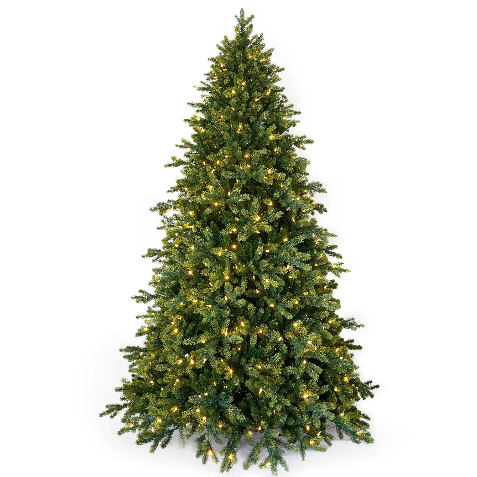 7ft Pre-lit Lawrence Fir Feel Real Artificial Christmas Tree With 700 Warm Lights 3 7ft Pre-lit Lawrence Fir Feel Real Artificial Christmas Tree With 700 Warm Lights