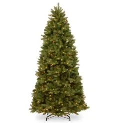 7ft Pre-lit Newberry Spruce Slim Feel-Real Artificial Christmas Tree