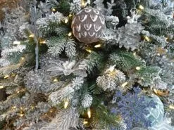 6.5ft Pre-lit Light Snowy Sheffield Spruce Feel-Real Artificial Christmas Tree 11 6.5ft Pre-lit Light Snowy Sheffield Spruce Feel-Real Artificial Christmas Tree -Twinkly Shop Snowy Sheffield Spruce 02