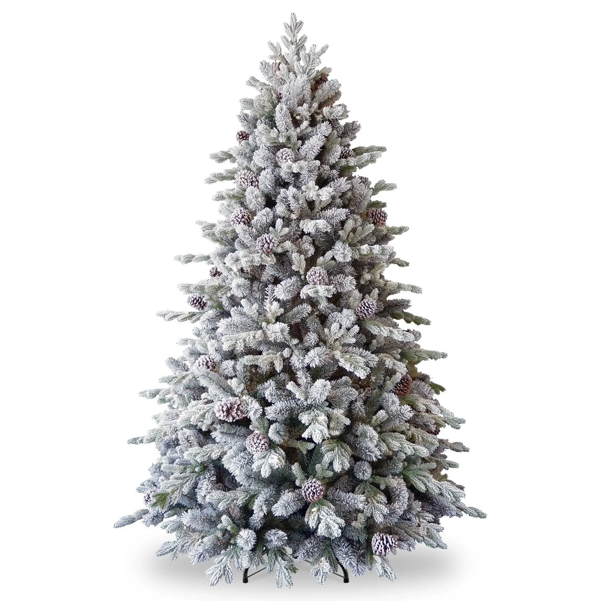 8ft Snowy Dorchester Pine Feel-Real Artificial Christmas Tree 3 8ft Snowy Dorchester Pine Feel-Real Artificial Christmas Tree
