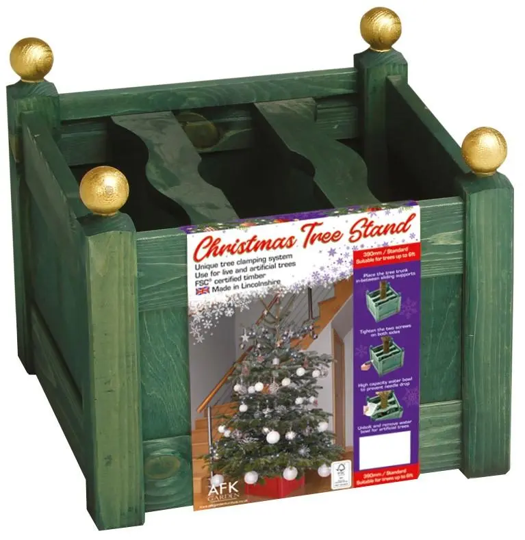 Standard Christmas Tree Stand - Green 3 Standard Christmas Tree Stand - Green