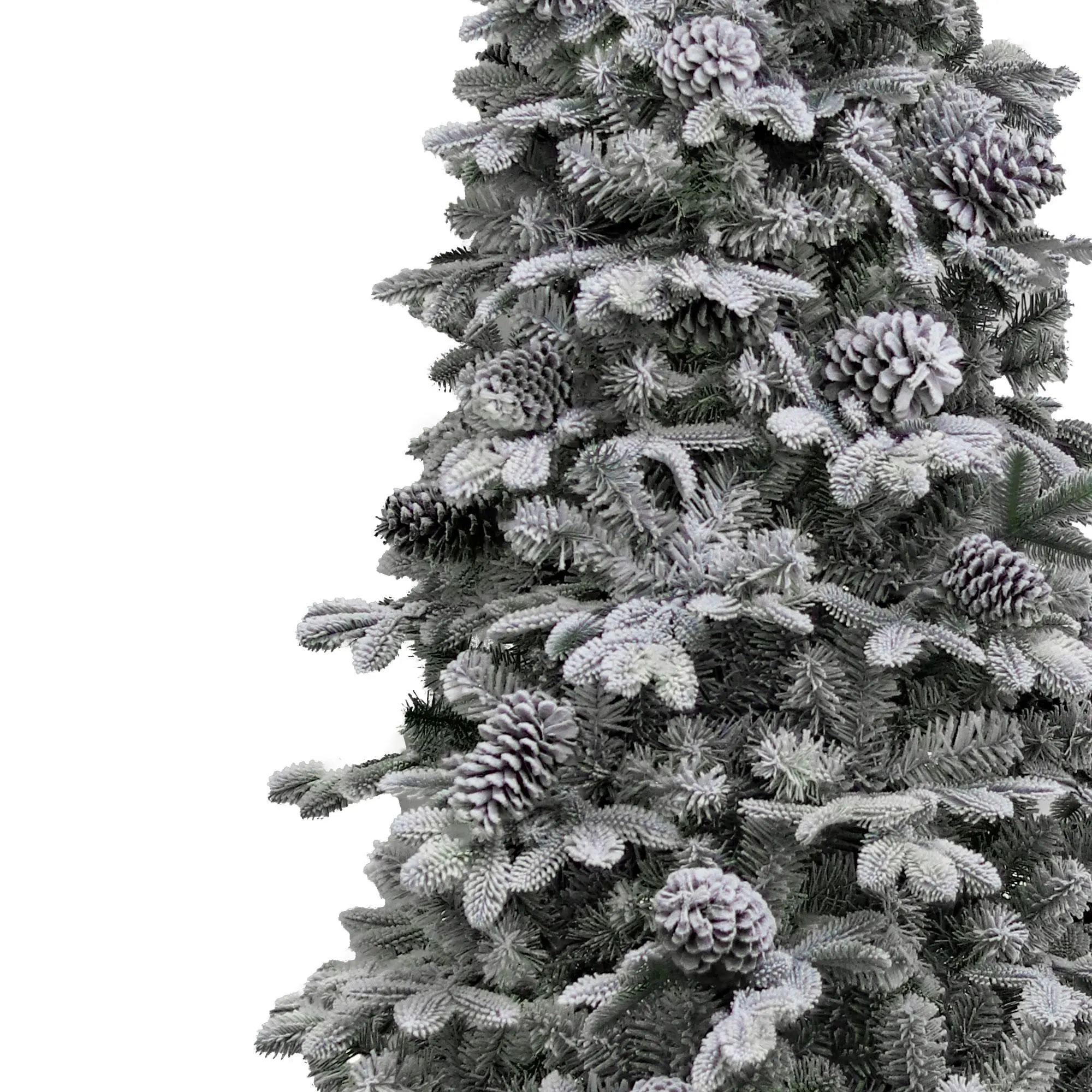 7.5ft Yukon Snowy Pine Slim Life Like Artificial Christmas Tree 4 7.5ft Yukon Snowy Pine Slim Life Like Artificial Christmas Tree - Image 2