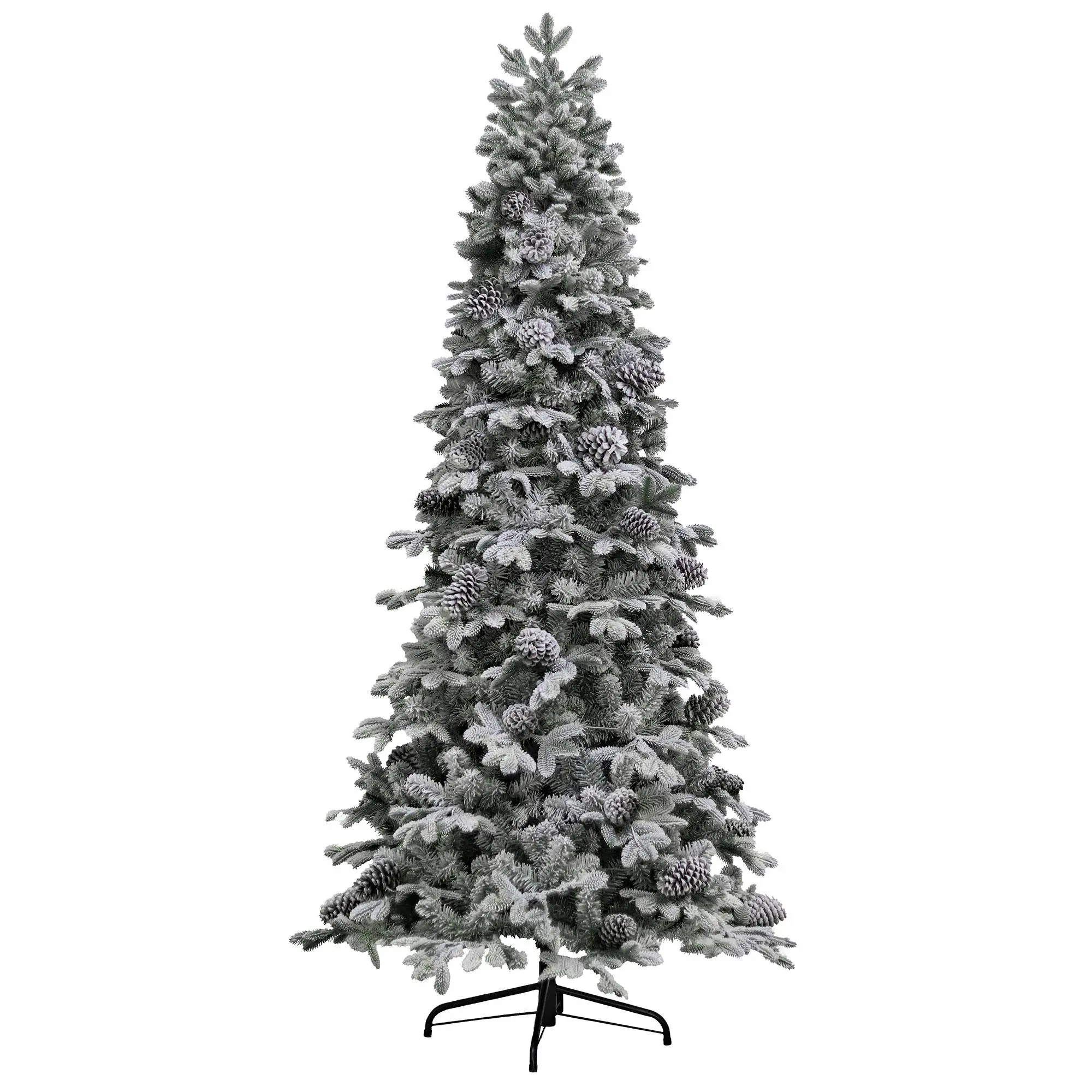 7.5ft Yukon Snowy Pine Slim Life Like Artificial Christmas Tree 3 7.5ft Yukon Snowy Pine Slim Life Like Artificial Christmas Tree