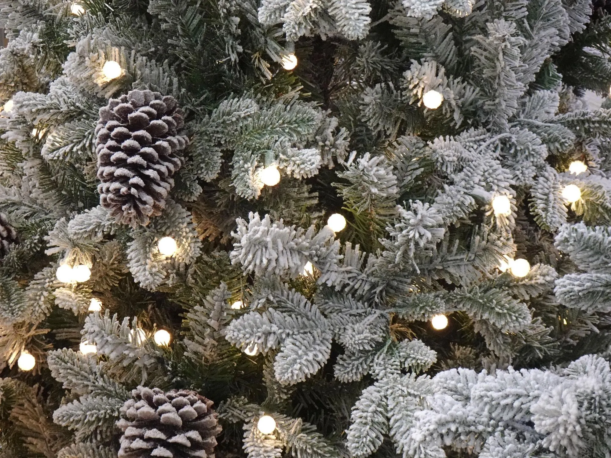 7ft Pre-lit Yukon Snowy Pine Life Like Artificial Christmas Tree 5 7ft Pre-lit Yukon Snowy Pine Life Like Artificial Christmas Tree - Image 3