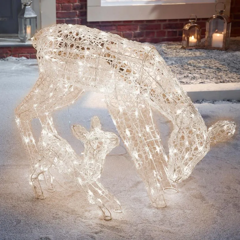 The Roscoe Mother & Baby - 70cm Soft Acrylic Christmas Reindeer 13 The Roscoe Mother & Baby - 70cm Soft Acrylic Christmas Reindeer - Image 11