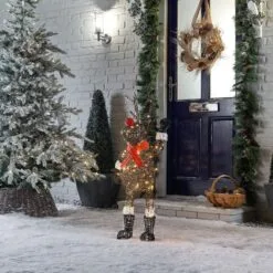 Standing Rudolph The 100cm Brown Rattan Christmas Reindeer 17 Standing Rudolph The 100cm Brown Rattan Christmas Reindeer -Twinkly Shop a2044cd359de06e6c442d5b0758b0f7e2782b3128e4a6ca747fae645ec326e93