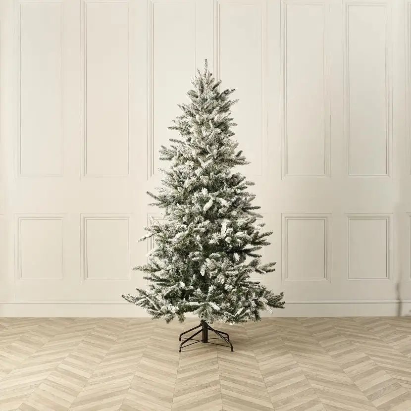 6ft Snowy Lowland Fir Artificial Christmas Tree 4 6ft Snowy Lowland Fir Artificial Christmas Tree - Image 2