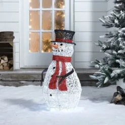 Snowy The 70cm Rattan Christmas Snowman