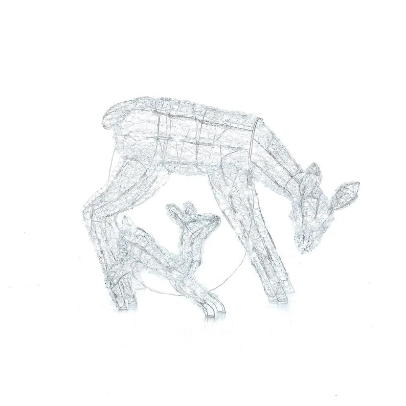 The Roscoe Mother & Baby - 70cm Soft Acrylic Christmas Reindeer 9 The Roscoe Mother & Baby - 70cm Soft Acrylic Christmas Reindeer - Image 7