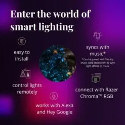 Twinkly 210 White & Colour Changing LED Smart App Controlled Christmas Curtain Lights (1m X 2.1m Lit Length) -Twinkly Shop c3ea60399f5b55228f78e39a52707965e515144b05b54bd606c03cceee5df05c 6