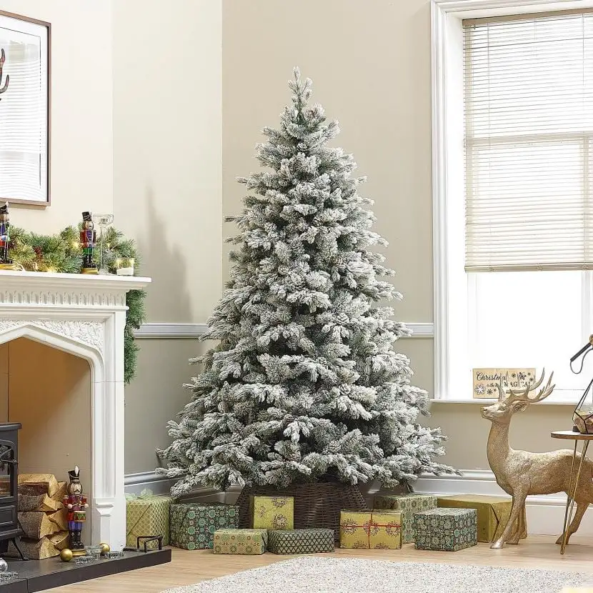 7ft Premium Snowy Grand Fir Artificial Christmas Tree 13 7ft Premium Snowy Grand Fir Artificial Christmas Tree - Image 11