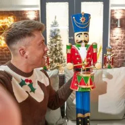 Norbert The 3ft Red Christmas Nutcracker With Drum 22 Norbert The 3ft Red Christmas Nutcracker With Drum -Twinkly Shop d1e4744ec54560e7eb315951e2b2ba5fe1add56784634e4ac15c93437373d236