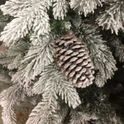 5.5ft Snowy Dorchester Pine Feel-Real Artificial Christmas Tree -Twinkly Shop dorchester 0