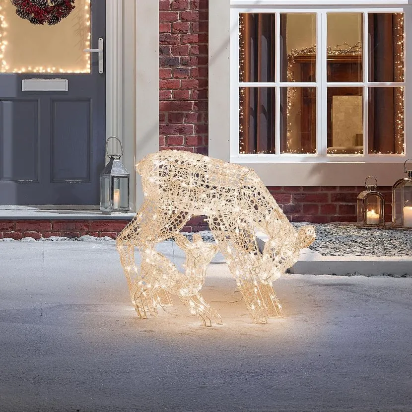 The Roscoe Mother & Baby - 70cm Soft Acrylic Christmas Reindeer 12 The Roscoe Mother & Baby - 70cm Soft Acrylic Christmas Reindeer - Image 10