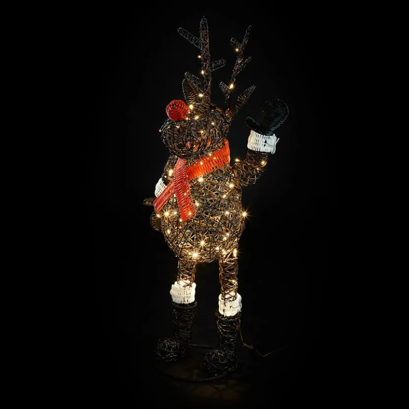 Standing Rudolph The 100cm Brown Rattan Christmas Reindeer 11 Standing Rudolph The 100cm Brown Rattan Christmas Reindeer - Image 9